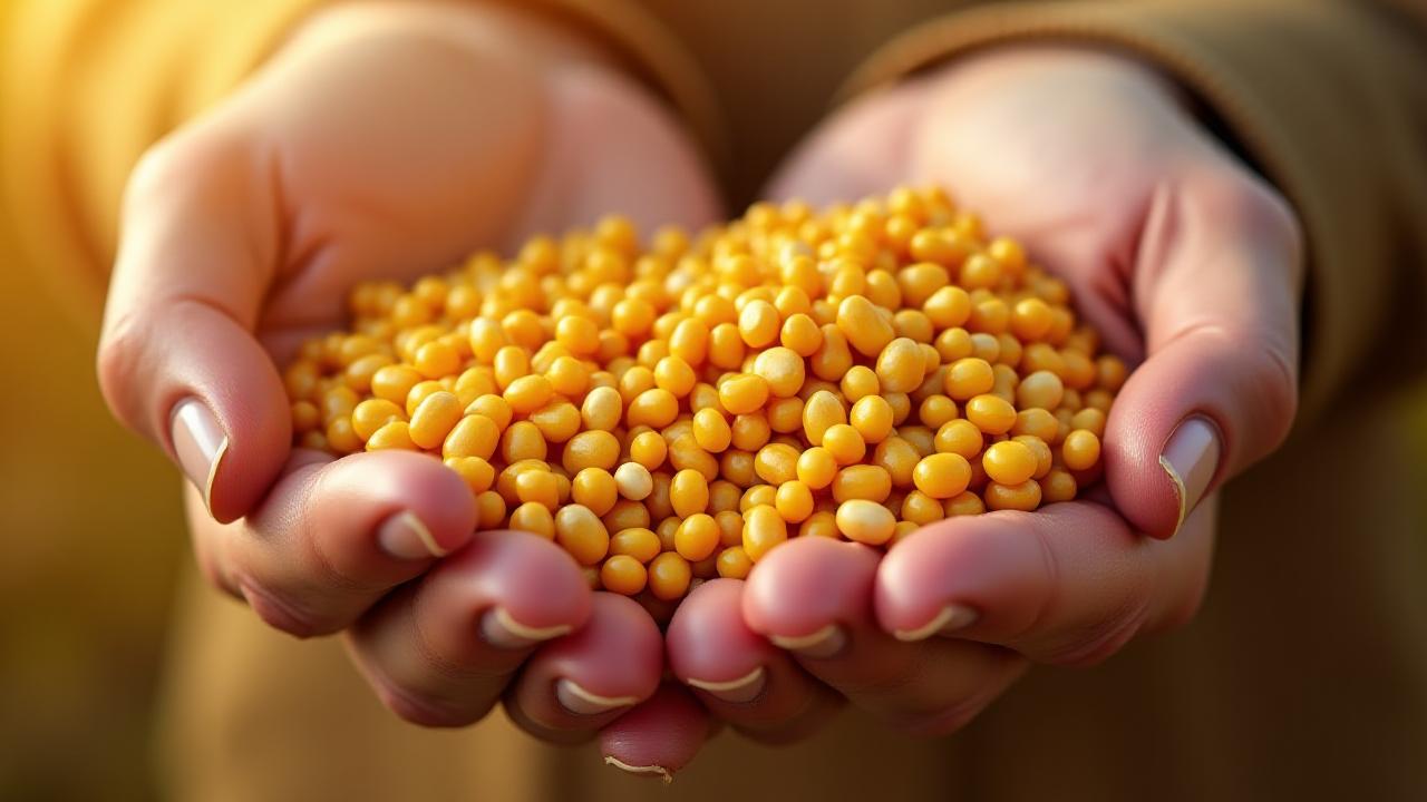 Macro shot of organic feed ingredients